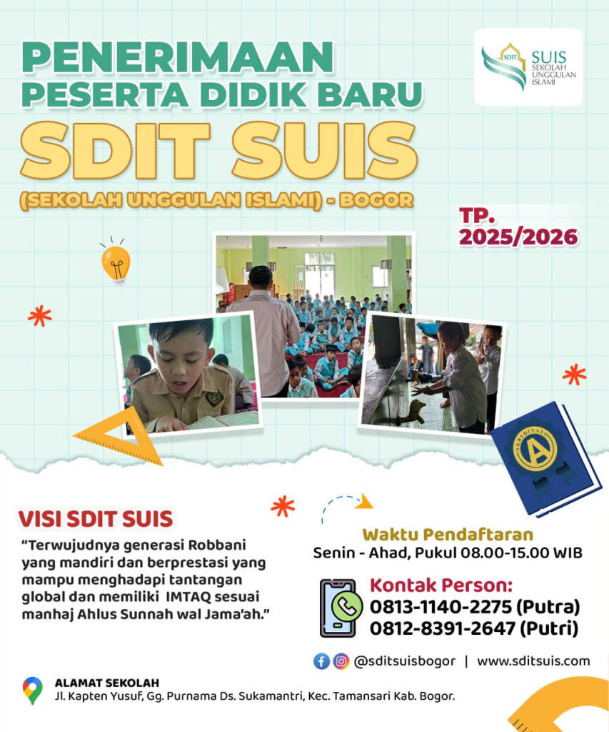 POSTER PPDB 2025 2026 SDIT SUIS BOGOR